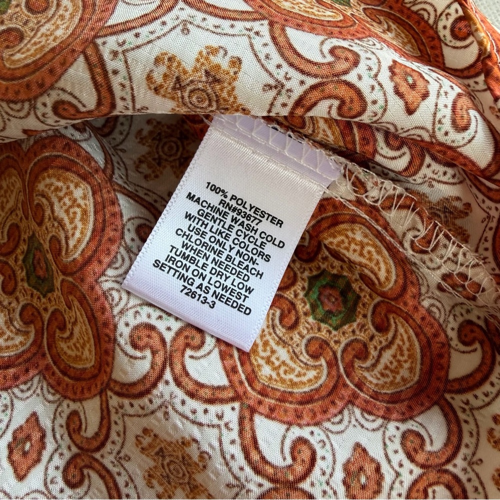 Ryegrass Paisley Checkered Blouse XL - Picture 9 of 10